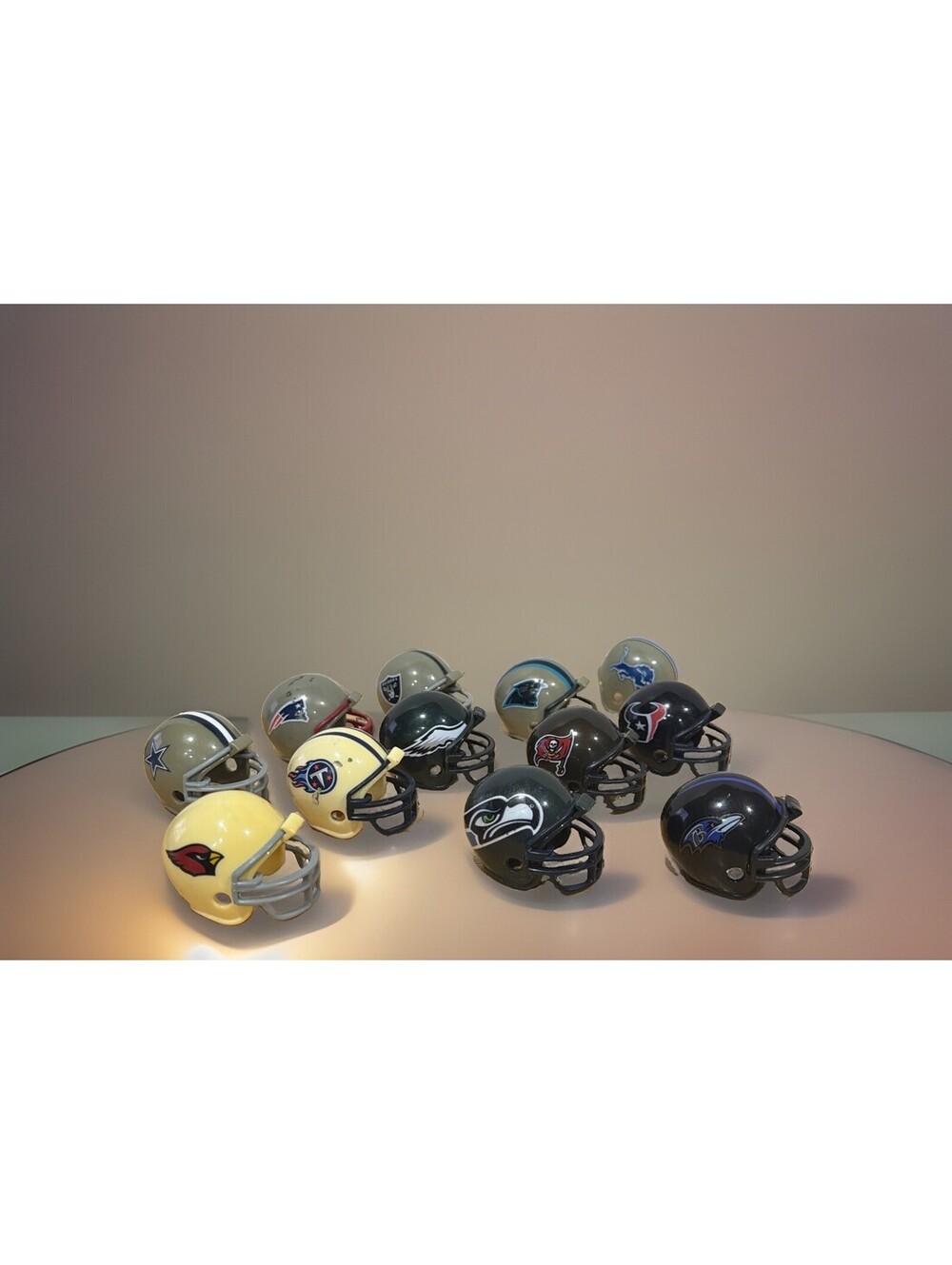 Riddell NFL Pocket Pro Mini Helmets Lot of 12 Teams 2011 Collection Raiders